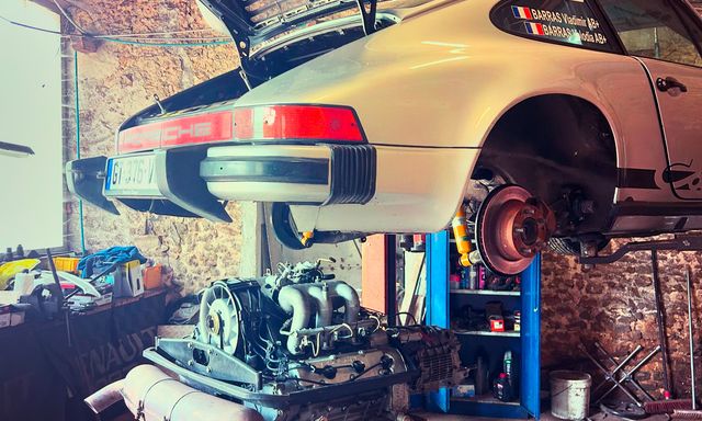 Dépose moteur pour réfection boîte de vitesse 911  — VBS auto  — photo 1