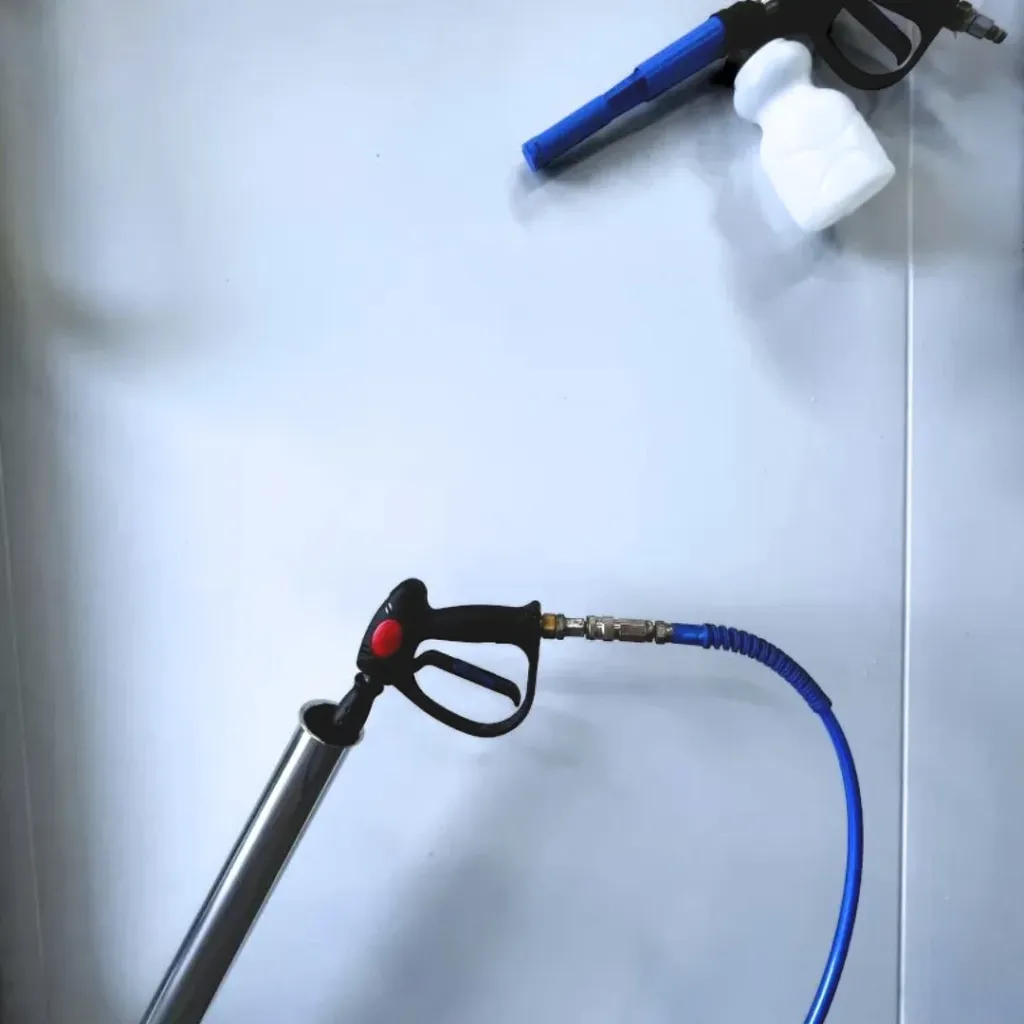 Une lance et un pistolet de lavage